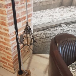 Raw Wood Lighting Lamp Design Loft Vintage Edison Natural - thumbnail 2