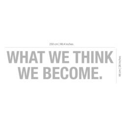 What We Think Become Decor , Office, Signs, Wall, Art, Decor, Inspirational, Motivational Work, Sucess, Office - Skuwwtwb - thumbnail 2