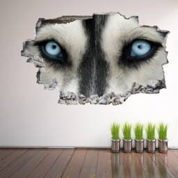 Husky Dog Eyes Animal Wall Decal Sticker Mural Poster Print Art Home Decor Eh13 - thumbnail 1