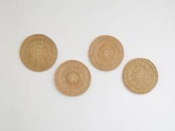 Woven Rattan Wall Decor Set - Round Wicker Art