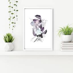 Bathroom Decor Wall Art Prints With Frames, Tropical Botanical 3 Piece Prints, Spa Decor Framed Art, Relaxation Gift Women - thumbnail 2