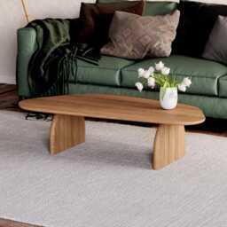 Unique Coffee Table - Modern Oak Coffee Table Scandi Original -Wooden Living Room - thumbnail 3