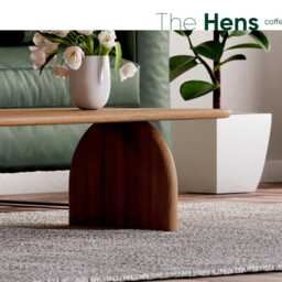 Unique Coffee Table - Modern Oak Coffee Table Scandi Original -Wooden Living Room - thumbnail 2