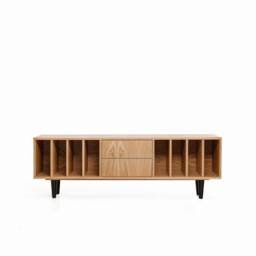 "Vinyl Record Cabinet Oak ""Nolana" - thumbnail 3