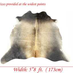 Genuine Ombre Cowhide Rug, Large Hair On Hide Sold As Seen - thumbnail 3