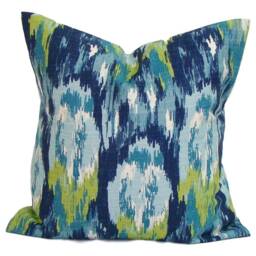Blue Pillow Cover. Green Cover, Covers, Throw Covers For 20x20 Pillow, 18x18 All Sizes - thumbnail 3