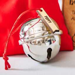 Personalized Believe Bell - Christmas Stocking Filler, Velvet Bag - thumbnail 3