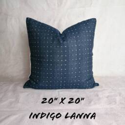 Lanna Woven Pillow Cover Set, Faux Leather & Polka Dot - thumbnail 3