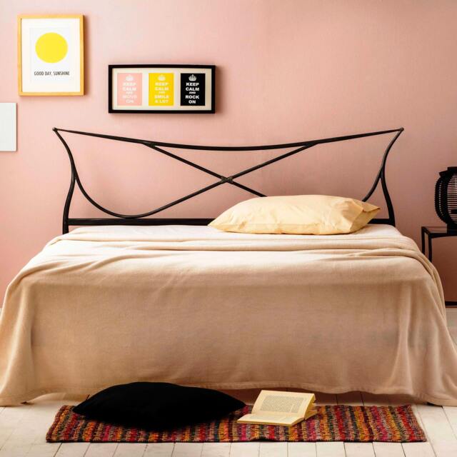 Iron Headboard Venetia St 160x200 180x200 - Handmade Wrought Metal Classic Elegant Design Wall Mounted - image 1