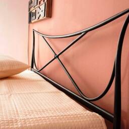Iron Headboard Venetia St 160x200 180x200 - Handmade Wrought Metal Classic Elegant Design Wall Mounted - thumbnail 2