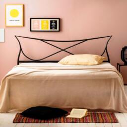 Iron Headboard Venetia St 160x200 180x200 - Handmade Wrought Metal Classic Elegant Design Wall Mounted - thumbnail 1
