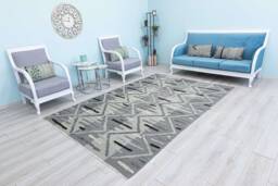 Turkish Kilim Rug Anatolia Handmade Wool Ponpon Area Vintage Hand Woven Decorative Floor Gray & Light