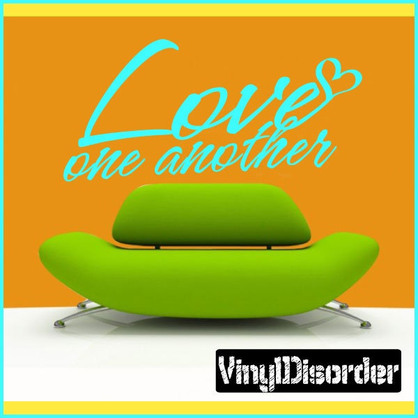 Love One Another - Vinyl Wall Decal Quotes Sticker Lo024Loveoneviet - image 1