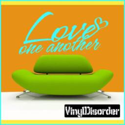 Love One Another - Vinyl Wall Decal Quotes Sticker Lo024Loveoneviet - thumbnail 1
