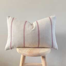 Ellis - Red Stripe Linen Modern Farmhouse Cushion Covers - thumbnail 3