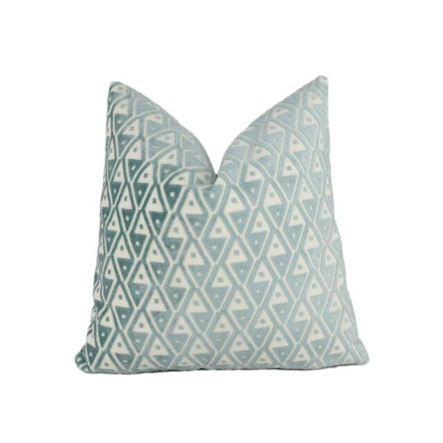 Schumacher - Hoffmann Velvet Mineral Vienna Secession Geometric Designer Cushion Cover Handmade Throw Pillow Luxury Home Decor - image 1