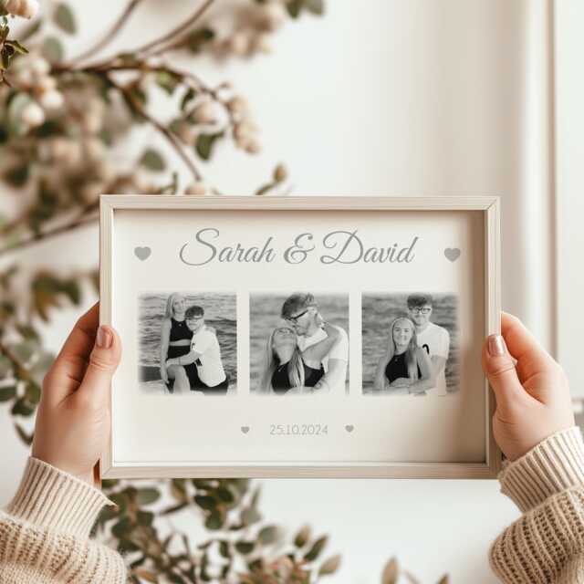 Personalised Photo Frame For Boyfriend/Girlfriend. Valentines/Birthday Gift Him/Her - image 1