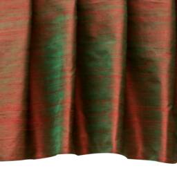 Red & Green Silk Dupioni Curtain Panels - Rod Pocket, Grommet, Box Pleat, Three Pinch Tab Top & Plain Ring Top - thumbnail 3