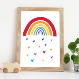 Rainbow Print, Girls Nursery Boys Nursery Playroom Prints, Home Decor, Gender Neutral Nursery, Childrens Wall Art - thumbnail 2