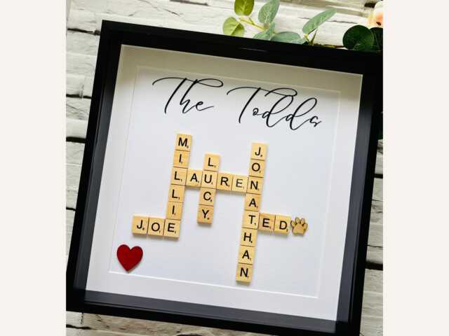 Personalized Tile Frame New Home Gift, Custom Wall Art - image 1