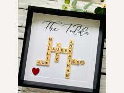 Personalized Tile Frame New Home Gift, Custom Wall Art