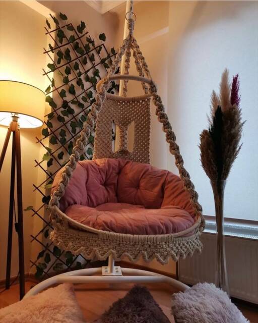 Macrame Hammock Small Hanging Chairs For Bedroom Ceiling Small