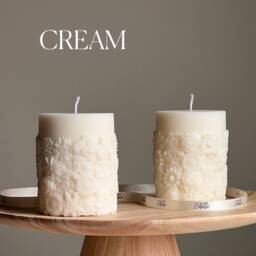 Sculptural Flower Candle - Soy Wax Home Decor - thumbnail 2