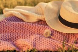 Alpaca Wool Blanket, Purple Pink Girl Plaid, Hand Knit Baby Shower Gift, Newborn Christening Keepsake, Summer Crib Cover