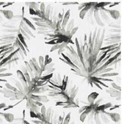 Green Palms Cotton Linen Pillow Cover Tropical Leaf Print - thumbnail 2
