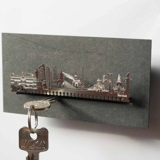 Bangkok Souvenir Gift Tube - Premium Skyline Silhouette Design For Keychains, Magnets, & More Ideal Memorabilia - image 1
