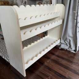 Scalloped Montessori Children's Toy & Bookcase - thumbnail 2