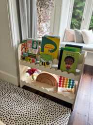 Scalloped Montessori Children's Toy & Bookcase
