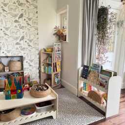 Scalloped Montessori Children's Toy & Bookcase - thumbnail 3