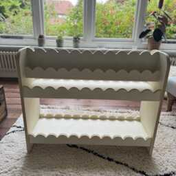 Scalloped Montessori Children's Toy & Bookcase - thumbnail 4