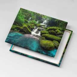 Thailand Waterfall Canvas Print Phu Tub Berk Mountain Green Wall Decor - thumbnail 3