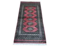2.6x5 Pink Color Bokhara Rug - 0.80x1.20 Bedroom Luxury Area Turkish Fine Quality Afghan