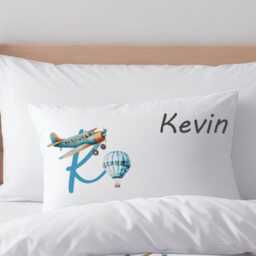 Personalized Airplane Kids Duvet Cover Boy Aviation Nursery Bedding Set - thumbnail 2