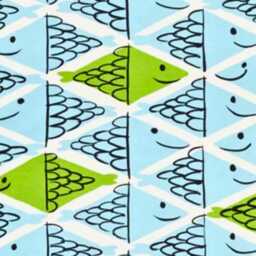 Schumacher, Fish School, Aqua & Leaf, Linen & Cotton Mid Century Design Cushion Cover, Throw Pillow Homeware Decor, Special Offer - thumbnail 2