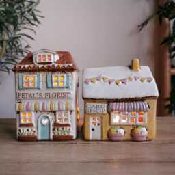 Ceramic House Tealight Holder, Small, 2 Options, Yellow Card Shop, Petal's Florist - thumbnail 2