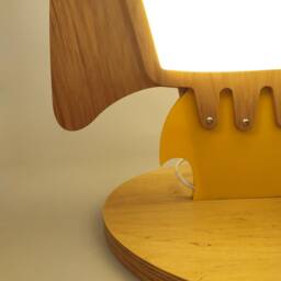 Wooden Rocket Floor Lamp Armstrong Spaceship Lamp - thumbnail 4