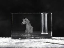 Morgan Horse, Crystal Pen Holder With Souvenir, Decoration, Limited Edition, Collection - thumbnail 1