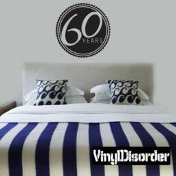 60 Years Celebrations - Vinyl Wall Decal Quotes Sticker Ce03260Yrsviiiet - thumbnail 1