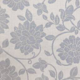 Designer Chaise Bedroom Occasional Accent Chair in A Floral Blue Fabric Sr17071 - British Handmade - thumbnail 3