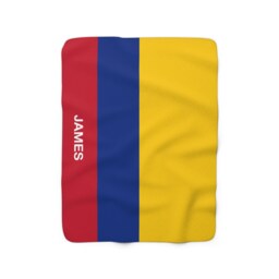 Colombia Flag Blanket, Of Colombia, Custom Personalized Country Gift, Colombia - thumbnail 2