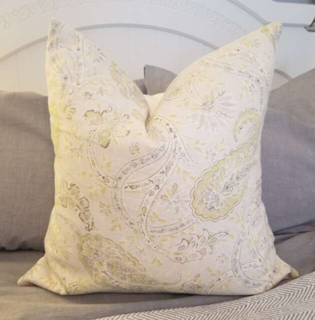 3 Color Optionspaisley.soft Shades Of Blue/Greens/Grey.richloom.throw Pillows.toss Pillows.cushion Covers.slipcovers.pillow Covers - image 1