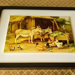 "Farm Animals Ceramic Wall Art Tile, 8"" By 12" - thumbnail 4