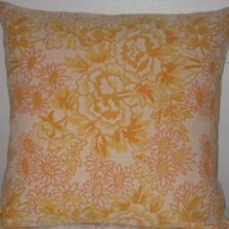 "Floral Decorative Pillow Cover-20""x20" - thumbnail 2