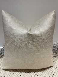 Luxury Cream Textured Pillow Handmade Cushion For Sofa Or Bed Accent - Style 36 - thumbnail 1