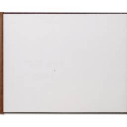 Leather Desk Blotter Military Style Half Demy Size Writing Mat Vintage Italian Hide - thumbnail 3