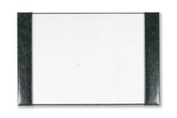 Leather Desk Blotter Military Style Half Demy Size Writing Mat Vintage Italian Hide - thumbnail 1